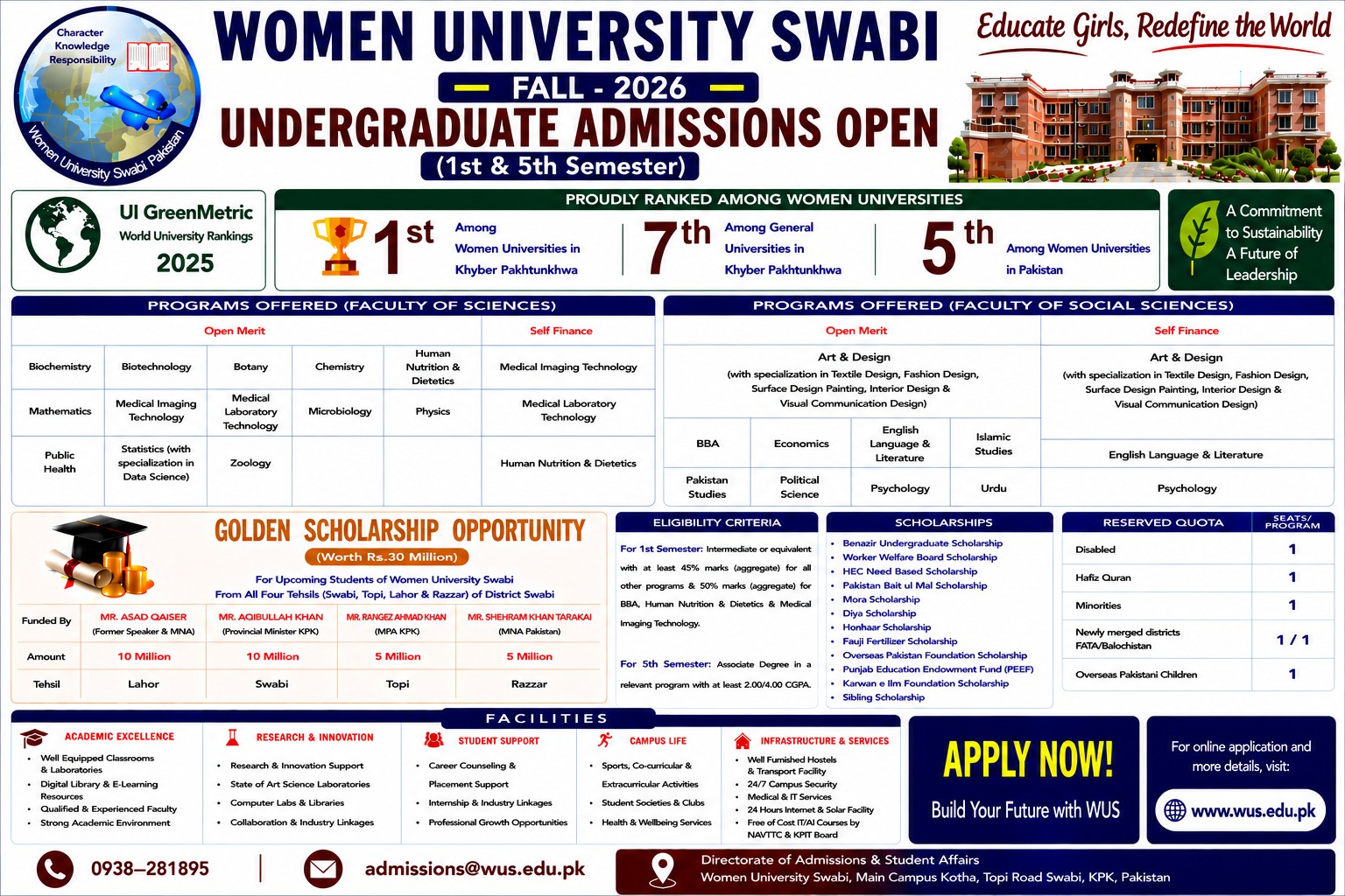 admission fall 2026